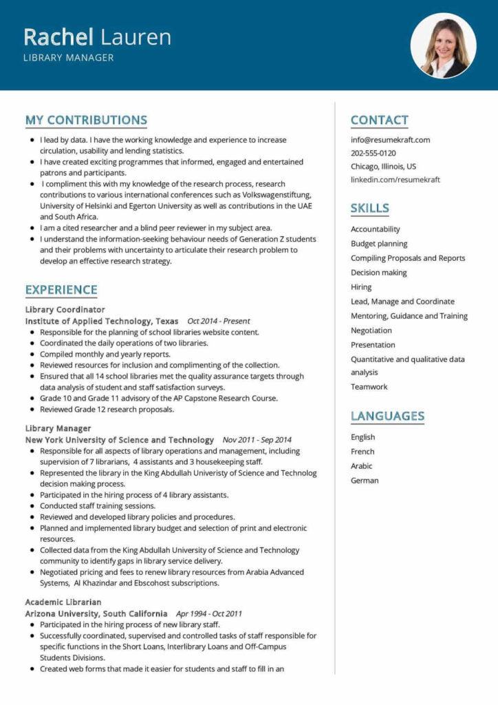 Top Librarian Resume Examples & Samples